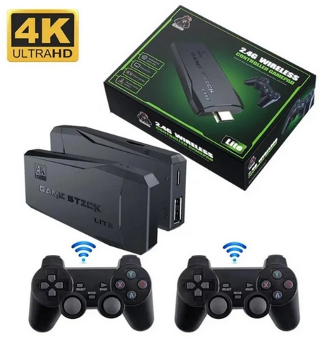 Ігрова приставка Mini Game Stick 64gb 4K HDMI + 2 бездротові джойстики 7348395930503-03 фото
