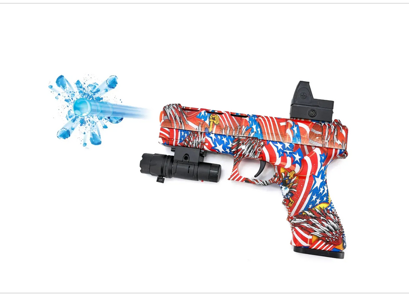 ДИТЯЧИЙ ІГРАШКОВИЙ ГЕЛЬ БЛАСТЕР (ORBEEZ GUN) ГЛОК (GLOCK) НА ОРБІЗАХ, АМЕРИКАНСЬКИЙ ОРЕЛ 23949242040204 фото