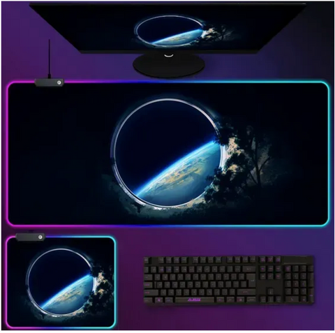 LED коврик для мышки Земля 80х30см 232щщ3щ200 фото