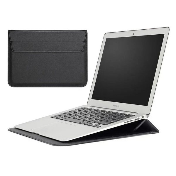 Чохол-конверт-підставка Leather PU для MacBook 13.3" Чорний 1330 фото