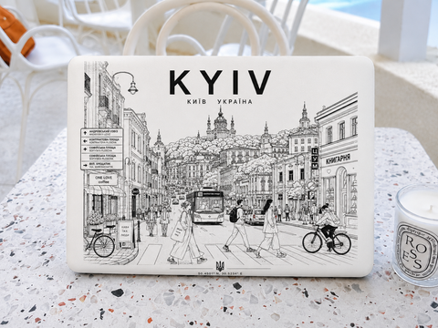 Дизайнерський чохол KYIV для  Macbook з ексклюзивним принтом  ZJJR фото