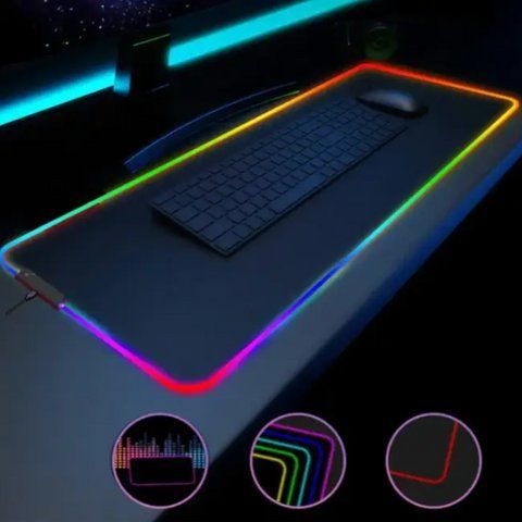 LED килимок для мишки, Чорний 80*30 см. 00-00024592 фото