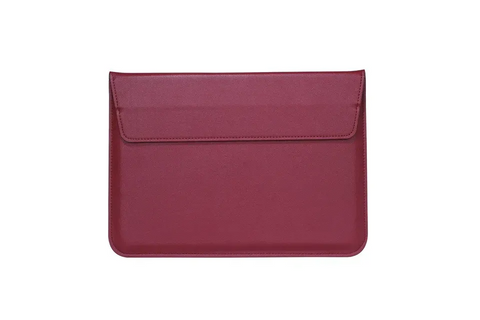 Чехол-конверт-подставка Leather PU для MacBook 13.3", Бордовый 1330 фото
