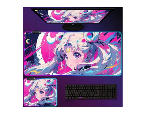 Коврик для мышки LED 80*30 см. Anime, Print 10 6496 фото