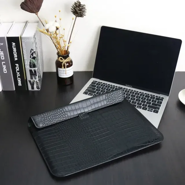 Чехол-конверт-подставка CROCODILE PU для Apple MacBook 13,3", Чорный 1360 фото
