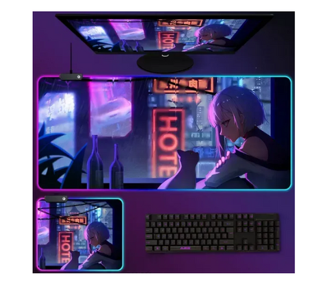 Коврик для мышки LED 80*30 см. Anime, Print 13 6496 фото