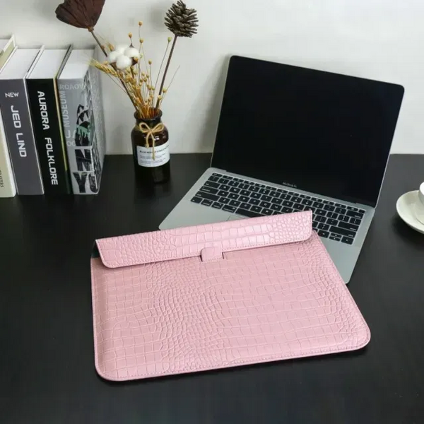 Чехол-конверт-подставка CROCODILE PU для Apple MacBook 13,3", Розовый 1360 фото