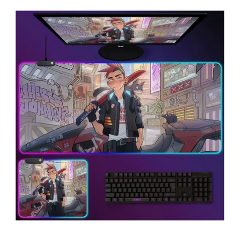 Коврик для мышки LED 80*30 см. Anime, Print 15 6496 фото