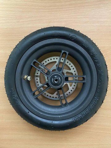Диск задній з пневматичною шиною і гальмівним диском для самоката M365 і M187 00-00045899 фото