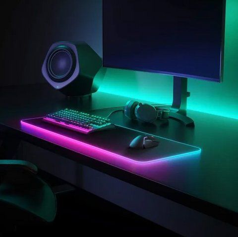 LED коврик для мышки, Черный 90x40 см 00-00024591_13176 фото