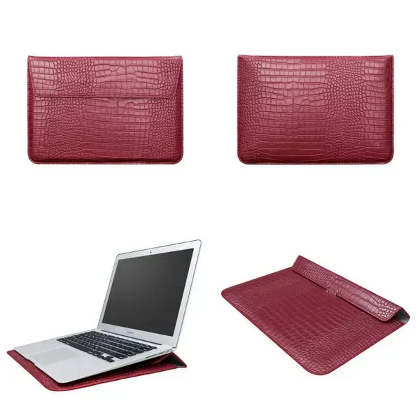 Чохол-конверт-підставка CROCODILE PU для Apple MacBook 13,3", Бордовий 1360 фото