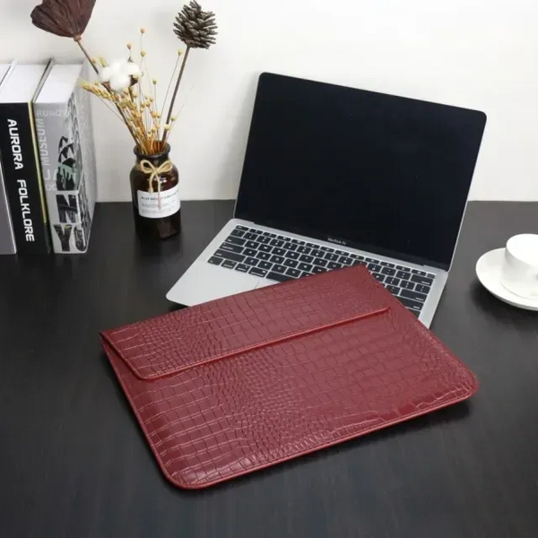 Чохол-конверт-підставка CROCODILE PU для Apple MacBook 13,3", Бордовий 1360 фото