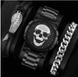 Подарунковий набір Hard Skull Series: 2 браслети та годинник, сріблястий 278428492942 фото 1