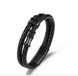 Браслет шкіряний Duo Black фото 1