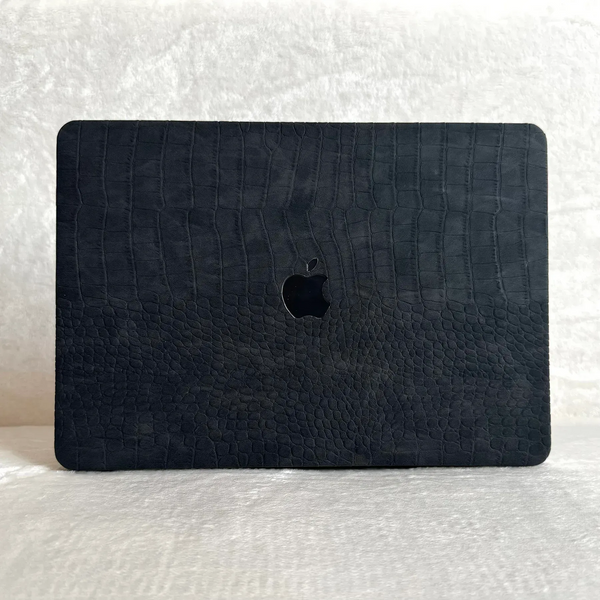 Чехол накладка кожанный на MacBook Pro 14 (A2442/2779/2981/2992) , Черный 6200 фото