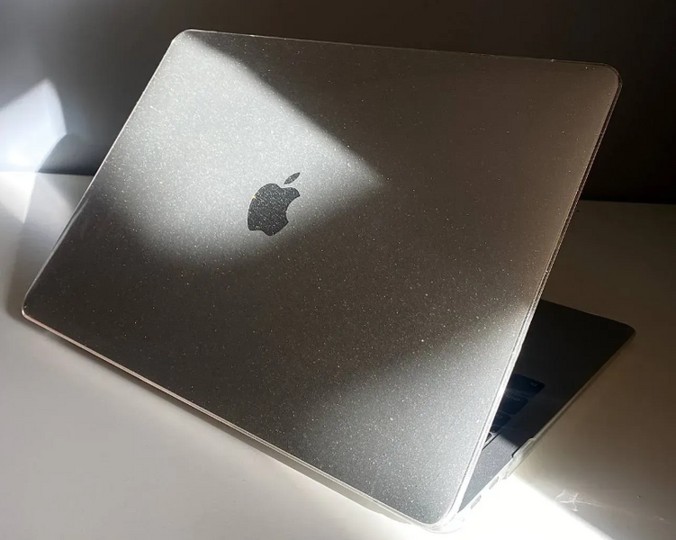 Чохол для MacBook Air 13" (2018 - 2020 | M1 | A1932 | A2337) з блискітками Прозорий 19320 фото