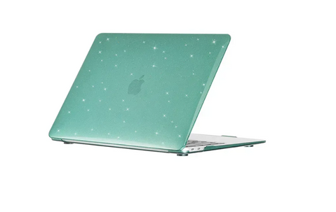 Чехол для MacBook Air 13" (2018 - 2020 | M1 | A1932 | A2337) с блесточками Изумрудный 19320 фото