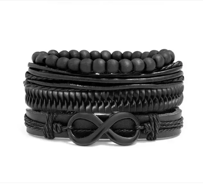 Подарочный набор часов + 5 браслетов, Black_Blue 232842849294 фото