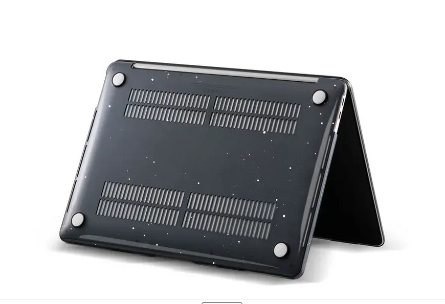 Чохол для MacBook Air 13" (2018 - 2020 | M1 | A1932 | A2337) з блискітками Чорний 19320 фото