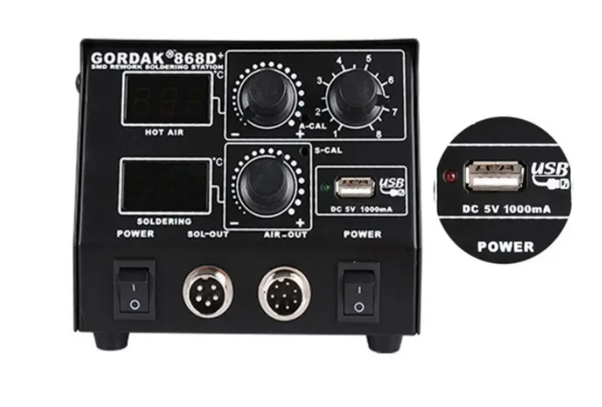 Паяльна станція GORDAK 868D PLUS Паяльна станція GORDAK 868D PLUS фото