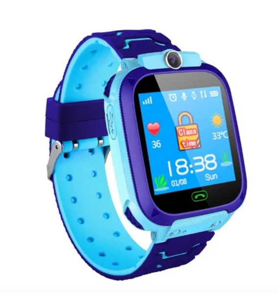 Дитячий водонепроникний розумний годинник з GPS трекером SMART BABY Q12 +, Blue 90032-43-402 фото