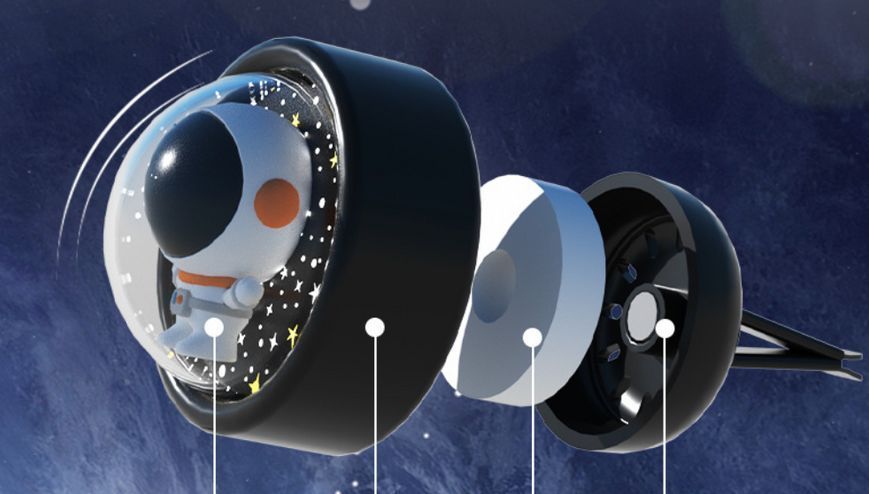 Автомобільний ароматизатор Space Astronaut Blue AASA02 фото