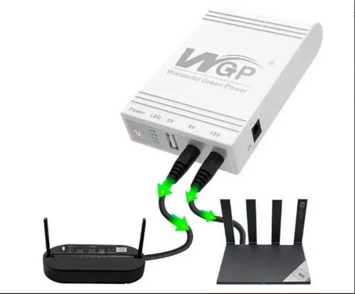 Источник бесперебойного питания WGP103 ИБП для сетевого устройства &ndash; роутера Mini DC UPS 5v+9v+12v 8800m 423429492490 фото