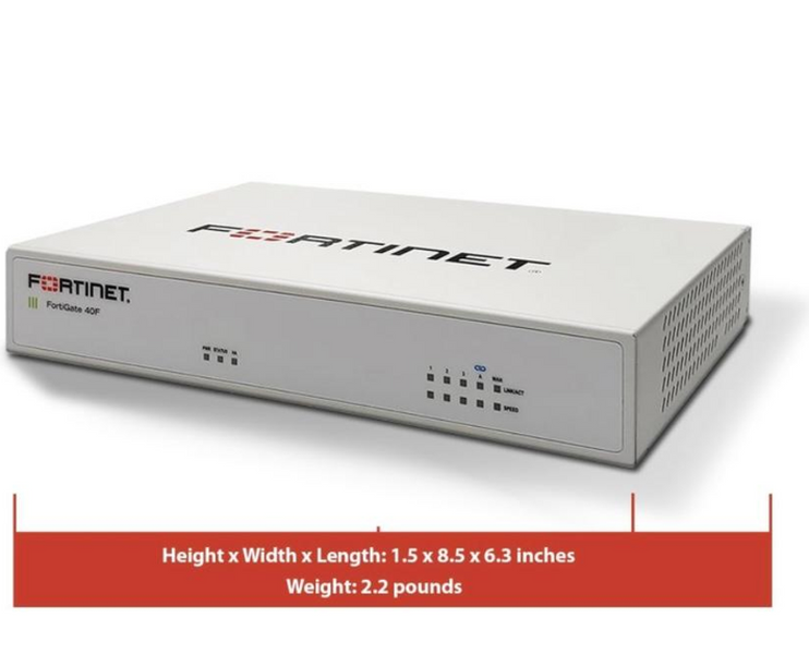Мережевий захисний шлюз FortiGate 40F (5xGE RJ45, 1 Гбіт/с IPS, 600 Мбіт/с безпека, AI-захист) 372893299402 фото