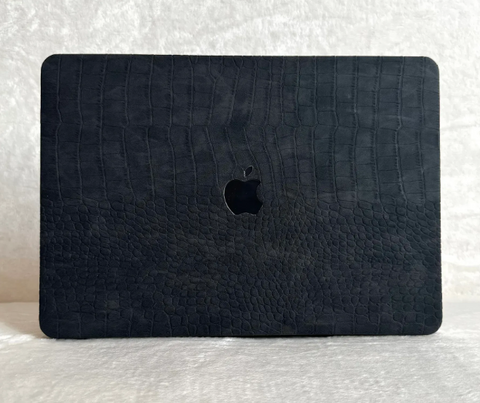 Чохол накладка шкіряна MacBook Pro 16.2 A2485 | A2780, Чорний 16300 фото