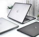 Пластиковая накладка с силиконовым бампером для Macbook Pro 13,3" A1989, A2159, A2251, A2289, A2338, Прозрачный + Черный бампер 6400 фото 2