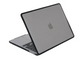 Пластиковая накладка c силиконовым бампером для Macbook Pro 13,3" A1989, A2159, A2251, A2289, A2338, Черный прозрачный + Черный бампер 6400 фото 2