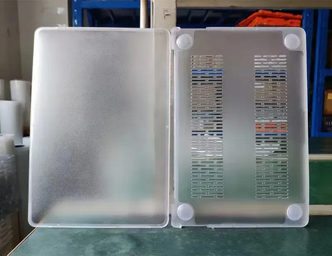 Пластикова накладка з силіконовим бампером для Macbook Pro 13,3" A1989, A2159, A2251, A2289, A2338, Прозорий + Прозорий Бампер 6400 фото